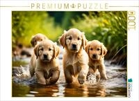 CALVENDO Puzzle CALVENDO Puzzle Golden Retriever Welpen, 1000 Teile Lege-Gr&ouml;&szlig;e