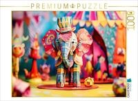 CALVENDO Puzzle CALVENDO Puzzle Fu&szlig;ballelefant im Zirkus, 1000 Teile...