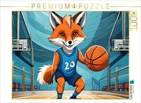 CALVENDO Puzzle CALVENDO Puzzle Ein Schlaufuchs spielt Basketbal, 1000 Teile