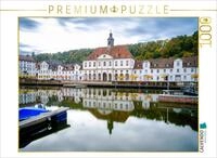 CALVENDO Puzzle CALVENDO Puzzle Das Hafenbecken und Rathaus...