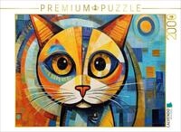 CALVENDO Puzzle CALVENDO Puzzle Katze Im Stil von Pablo Picasso, 500 Teile