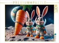 CALVENDO Puzzle CALVENDO Puzzle Kaninchenabenteuer auf dem Mond, 1000 Teile