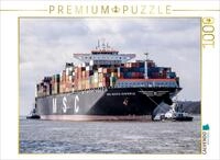 CALVENDO Puzzle CALVENDO Puzzle Das Containerschiff "MSC MARIA SAVERIA", 1000...