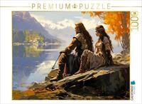 CALVENDO Puzzle CALVENDO Puzzle Mann und Frau eines alten nordischen Volkes am...