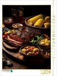 CALVENDO Puzzle CALVENDO Puzzle Smoked Brisked vom Grill mit Maiskolben, 1000...