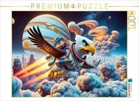 CALVENDO Puzzle CALVENDO Puzzle Adler im Jupitersturm: Flug durch das Gasmeer,...