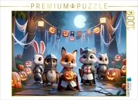 CALVENDO Puzzle CALVENDO Puzzle Das Halloween-Fest im Ritterwald: Gruselspa&szlig;...