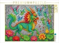 CALVENDO Puzzle CALVENDO Puzzle Chinesischer Qilin und Libellenkatzen, 1000...