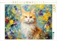 CALVENDO Puzzle CALVENDO Puzzle K&auml;tzchen im Stil moderner Kunst, 500 Teile