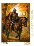 CALVENDO Puzzle CALVENDO Puzzle Herbstlicher Aufbruch - Ritter auf Pferd, 1000...