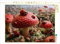 CALVENDO Puzzle CALVENDO Puzzle Stadtleben auf Fliegenpilzen, 1000 Teile...