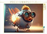 CALVENDO Puzzle CALVENDO Puzzle Raketen Huhn, 500 Teile Lege-Gr&ouml;&szlig;e 48 &times; 36 cm