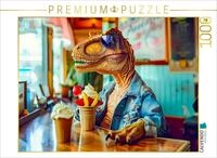 CALVENDO Puzzle CALVENDO Puzzle Eiszeit - Dino genie&szlig;t sein Dessert, 1000 Teile