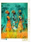 CALVENDO Puzzle CALVENDO Puzzle Farbenfrohe afrikanische Damen spielen Musik,...