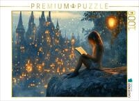 CALVENDO Puzzle CALVENDO Puzzle Das Schloss der Feen - M&auml;dchen liest ein Buch,...