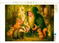 CALVENDO Puzzle CALVENDO Puzzle Magier im Einklang mit den Tieren des Waldes,...
