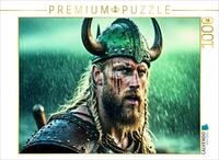 CALVENDO Puzzle CALVENDO Puzzle Vom Kampf gezeichneter Wikinger mit geh&ouml;rntem...