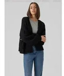 Vero Moda Strickjacke VMMAYBE LS OPEN CARDIGAN GA REP Kunstfaser, oversize
