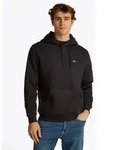 Tommy Jeans Hoodie TJM REGULAR FLAG mit bestickten Markenlogo auf Brusth&ouml;he schwarz