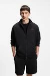 Sweatjacke HUGO UNDERWEAR, Herren, Gr. XL (54), schwarz (schwarz 001), Sweatware,
