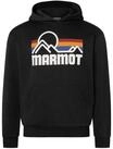 Marmot Kapuzenpullover Coastal Hoody mit Marmot-Grafik in Siebdruck auf der Brust