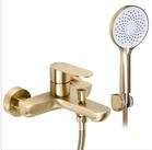 wohnwerk.idee Duschsystem Wannenarmatur Logan Gold Matt
