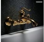 PaulGurkes Wannenmischeinheit CLASSIC PVD-Beschichtung Gold, Keramikkartusche,
