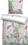 Biberna Bettw&auml;sche Bettw&auml;sche, Seersucker, Soft-Seersucker Blumen