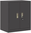 vidaXL Aktenschrank 60 x 40 x 70 cm Aufbewahrungsschrank mit Speicher Schwarz