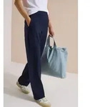 CECIL Palazzohose NOS Style Neele Straight SOLID blau XXL/30