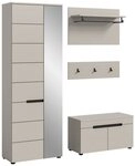 xonox.home Garderoben-Set Canu, (3-tlg), in Kaschmir 160 x 190 x 37 cm