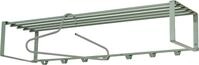 Spinder Design Garderobenleiste REX (1 St), Wandgarderobe aus Stahl mit Hutablage und