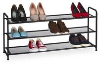 relaxdays Schuhregal Metall Schuhregal f&uuml;r 12 Paar Schuhe, 1-tlg.