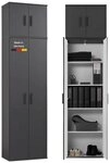 mokebo Mehrzweckschrank Der Extralange (60x230 cm) Made in Germany, Aktenschrank,