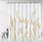 LuxusKollektion Duschvorhang Duschvorhang 180x200 cm Gelbe Weizenspitze H200 x...