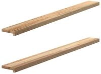 vidaXL Fensterbank 160 x 15 x 2 cm Fensterb&auml;nke 2 Stk Unbehandelt 160x15x2 cm