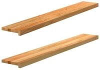 vidaXL Fensterbank vidaXL Fensterb&auml;nke 2 Stk. Hellbraun 140x20x2 cm Massivholz...