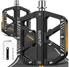 LuxusKollektion Plattformpedale Fahrradpedale Alu CNC 3 Lager Antirutsch Schwarz
