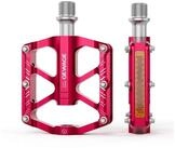LuxusKollektion Plattformpedale Fahrrad Pedale Rot mit Reflektoren
