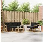 vidaXL Gartenlounge-Set vidaXL Outdoor-Sofagarnitur 6 stk. Wei&szlig; und Schwarz