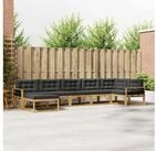 vidaXL Gartenlounge-Set vidaXL Outdoor-Sofagarnitur 7 stk. Wei&szlig; und Anthrazit