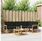 vidaXL Gartenlounge-Set vidaXL Outdoor-Sofagarnitur 6 stk. Wei&szlig; und Schwarz