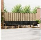 vidaXL Gartenlounge-Set vidaXL Outdoor-Sofagarnitur 6 stk. Wei&szlig; und Schwarz