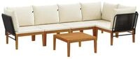 vidaXL Sofaelement 6 stk. Massives nholz & Seil Natur (6 St)