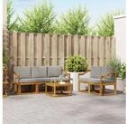 vidaXL Gartenlounge-Set vidaXL Outdoor-Sofagarnitur 6 stk. Nat&uuml;rlich und...
