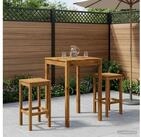 vidaXL Bartisch vidaXL Gartenbar-Tisch Natur 70 x 68,5 x 105 cm Massivholz...