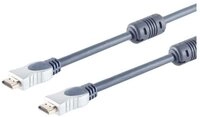 S-Conn Home-Cinema HDMI Kabel, 4K, 3D, UHD, 5m, Ferrit HDMI-Kabel