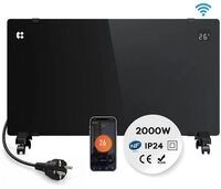 CIARRA Konvektor 2000W Elektro-Heizk&ouml;rper mit WLAN Aluminium-Heizelement...