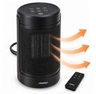 relaxdays Keramikheizl&uuml;fter Heizl&uuml;fter PTC Keramik 1500 W, 1500 W, schwarz