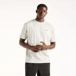 T-Shirt NEW BALANCE "WOVEN LABEL T-SHIRT", Herren, Gr. L, athletic grau, multi (agm),